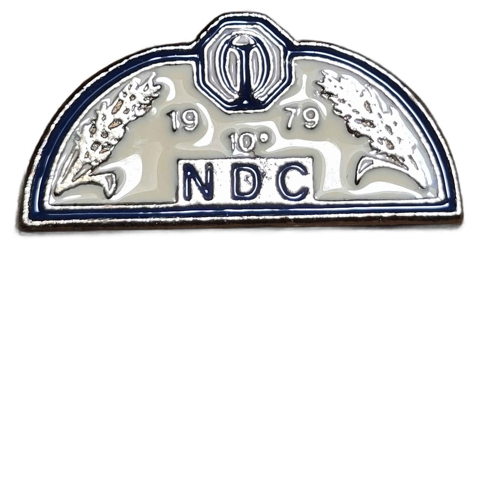 1969–1979 National Development Council 10th Anniversary Lapel Vest Hat Pin G5